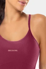 Macaquinho Dália Cranberry Canelado - Imagem 3