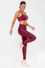 Legging Lótus Bordô Glow - Imagem 6