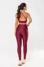Legging Lótus Bordô Glow - Imagem 7
