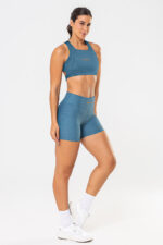 Shorts Perpetua Azul Jeans Canelado - Imagem 5