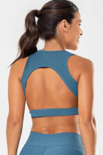 Top Cravo Azul Jeans Canelado - Imagem 2