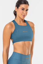 Top Cravo Azul Jeans Canelado - Imagem 4