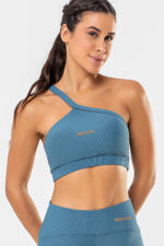 Top Peonia Azul Jeans Canelado