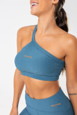 Top Peonia Azul Jeans Canelado - Imagem 4