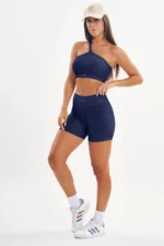 Shorts Perpétua Azul Marinho Canelado - Imagem 5