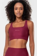 Top Lótus Bordô Glow