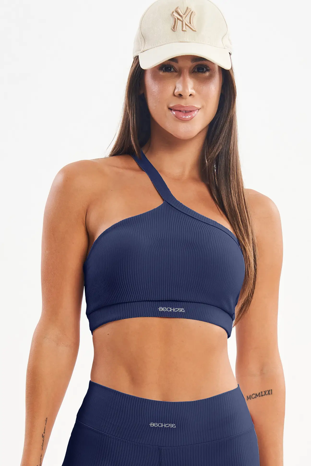 top-peonia-azul-marinho-canelado-bechose-1 Top Peônia Azul Marinho Canelado - Imagem 1