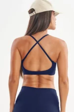 Top Tulipa Azul Marinho Canelado - Imagem 3