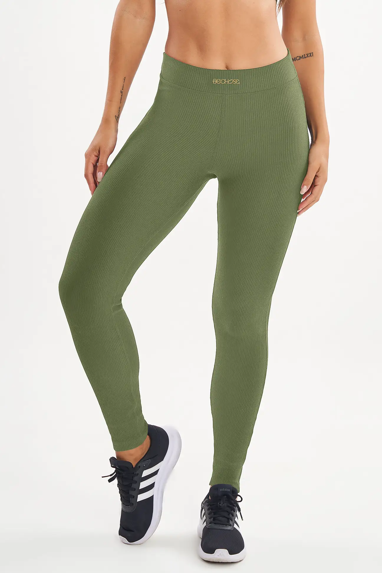 legging-peonia-verde-croco-canelado-bechose-1 Legging Peônia Verde Croco Canelado - Imagem 1