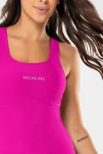 Macaquinho Peônia Rosa Pink Canelado - Imagem 3