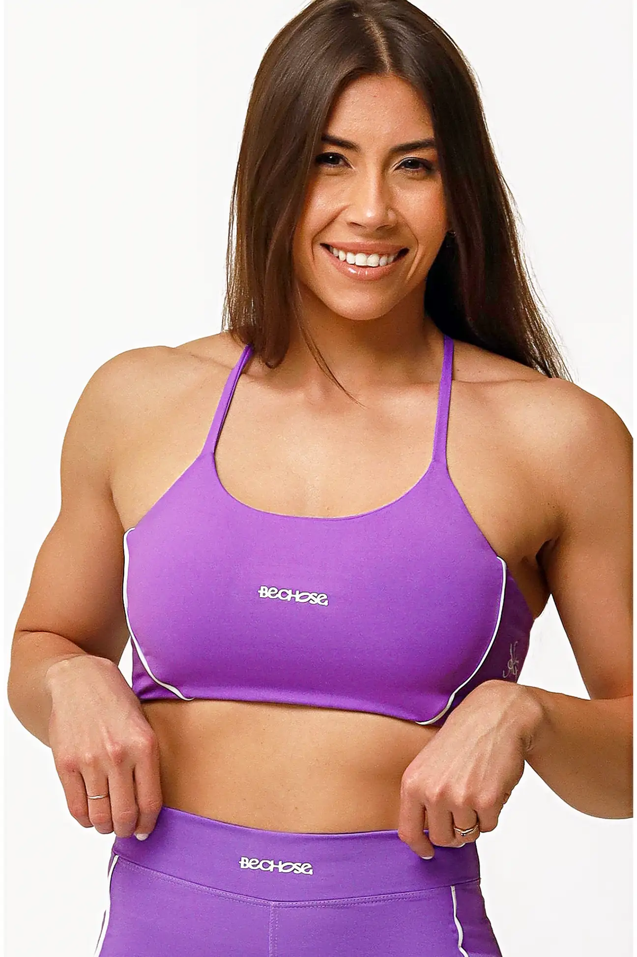 top-bella-violeta-bechose-1 Top Bella Violeta / Branco - Imagem 1