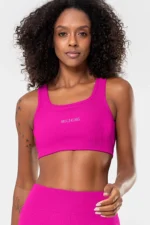 Top Cravo Rosa Pink Canelado