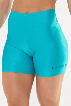 Shorts Perpétua Azul Piscina Glow