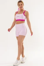 Shorts Lótus Rosa Cand Canelado - Imagem 5