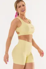 Top Cravo Amarelo Manteiga Canelado - Imagem 6