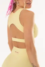 Top Cravo Amarelo Manteiga Canelado - Imagem 2