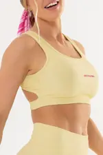 Top Cravo Amarelo Manteiga Canelado - Imagem 3