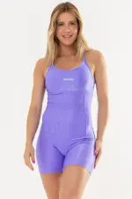 Macaquinho fitness Jasmim Lavanda Glow | Bechose